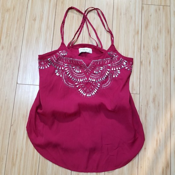 Abercrombie & Fitch Tops - Abercrombie Embellished Camisole, Made in India, S